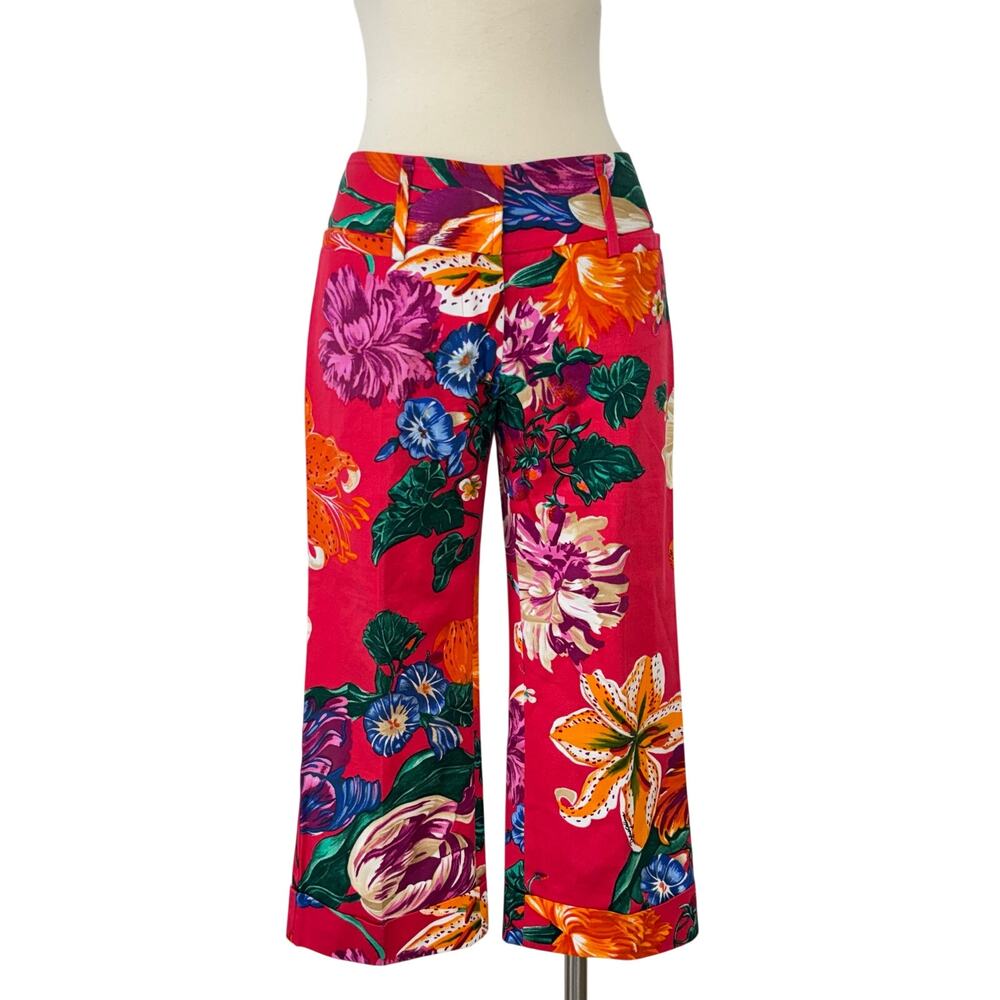 Dolce & Gabbana Floral Cotton Straight Leg Cropped Pants | Fit like US S (6-8)